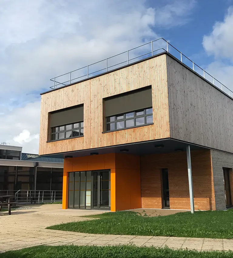 Une photo de la façade des bureaux Twisto